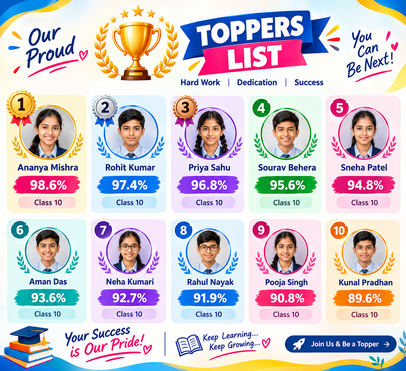 Our Toppers